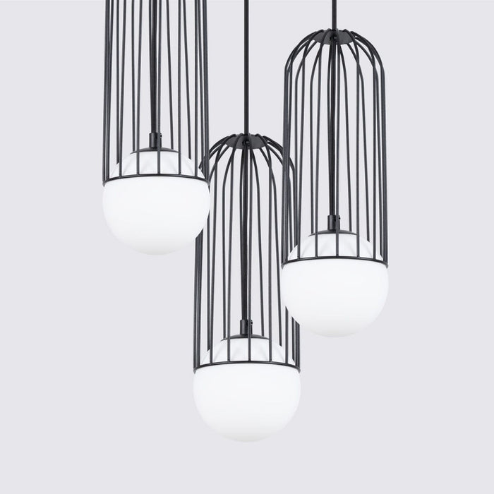 Pendant lamp BRINA 3P black Sollux Lighting SL.1336