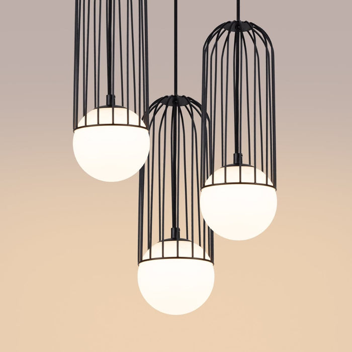 Pendant lamp BRINA 3P black Sollux Lighting SL.1336