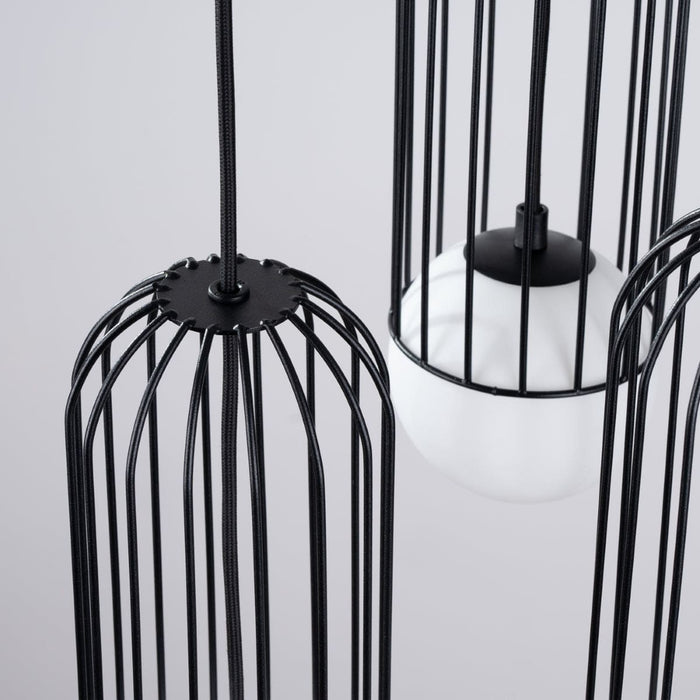 Pendant lamp BRINA 3P black Sollux Lighting SL.1336