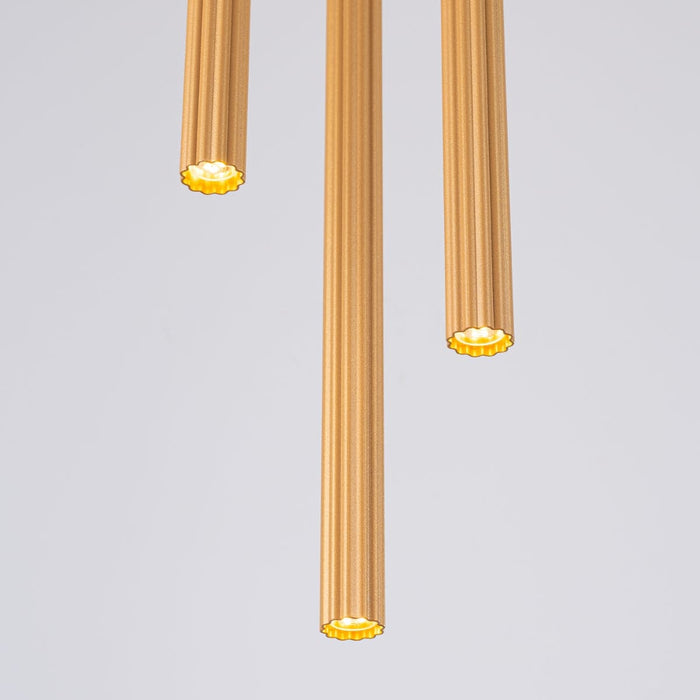 Pendant lamp ARCHE 3P gold Sollux Lighting SL.1342