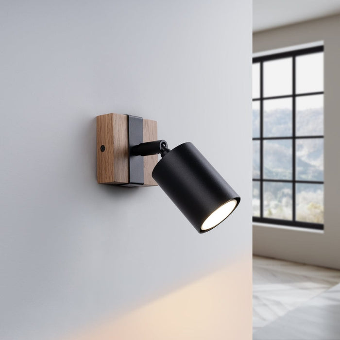 Wall lamp FAGER 1 black Sollux Lighting SL.1343