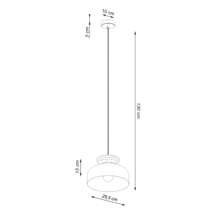 Pendant lamp MARION black Sollux Lighting SL.1351