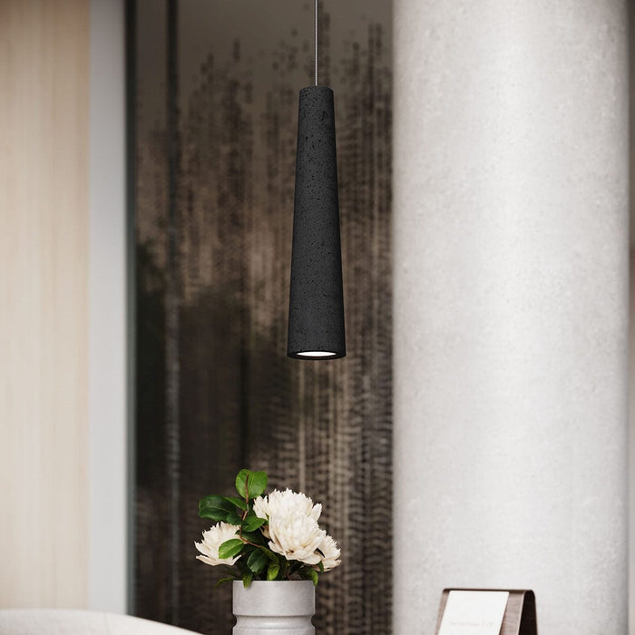 Pendant lamp ELECTRA black concrete Sollux Lighting SL.1355