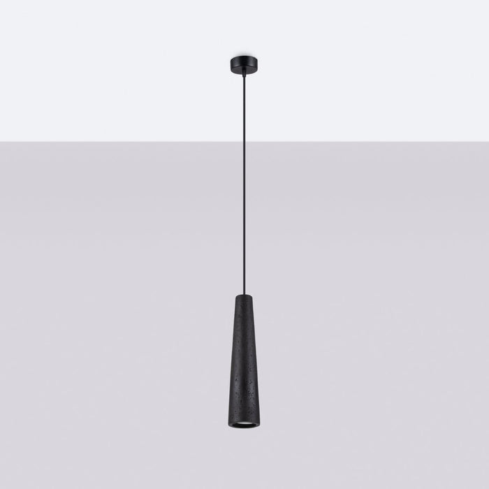 Pendant lamp ELECTRA black concrete Sollux Lighting SL.1355