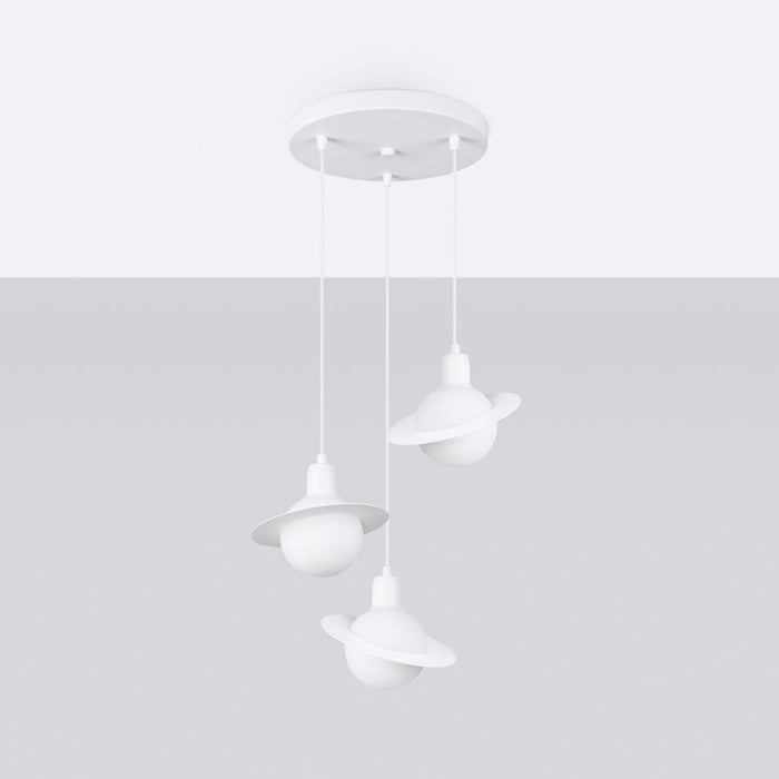 Pendant lamp HYPERION 1 white Sollux Lighting SL.1357