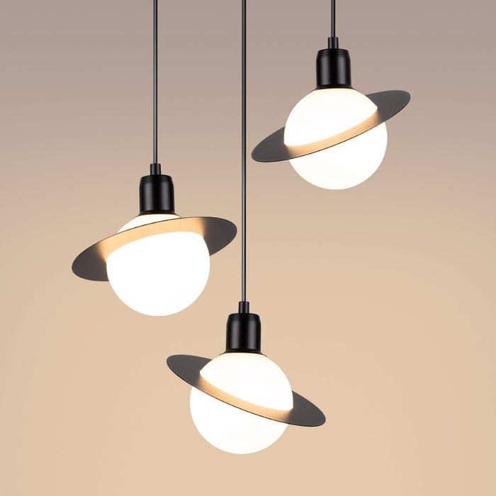 Pendant lamp HYPERION 3P black Sollux Lighting SL.1359