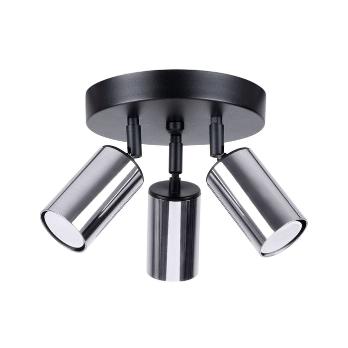 Ceiling lamp WINX 3P black/chrome Sollux Lighting SL.1369