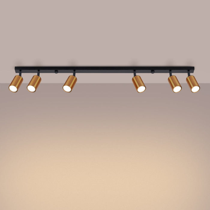 Ceiling lamp WINX 6L black/cooper Sollux Lighting SL.1380