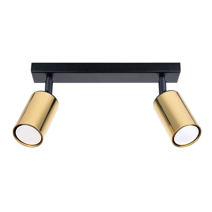 Ceiling lamp WINX 2 black/gold Sollux Lighting SL.1383