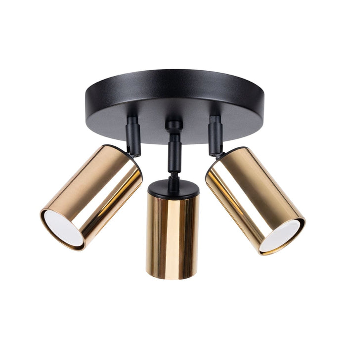 Ceiling lamp WINX 3P black/gold Sollux Lighting SL.1385