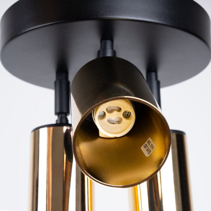 Ceiling lamp WINX 3P black/gold Sollux Lighting SL.1385