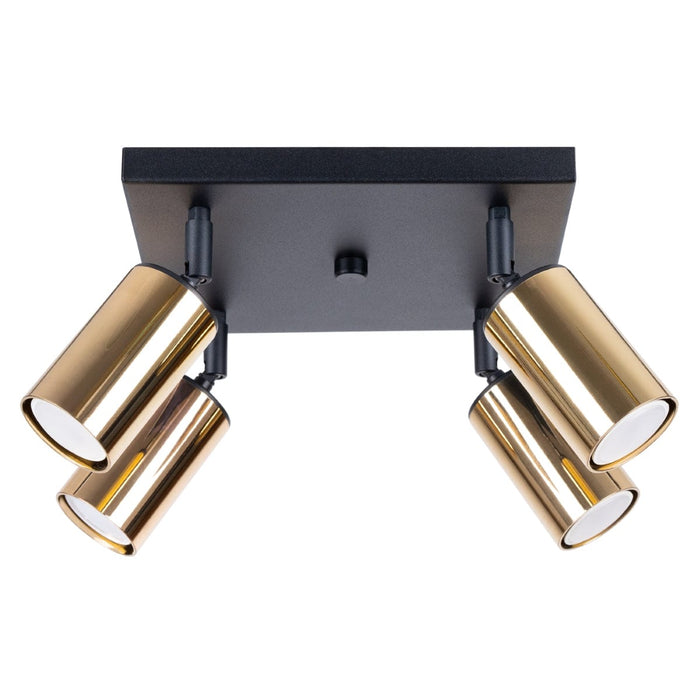 Ceiling lamp WINX 4 black/gold Sollux Lighting SL.1386