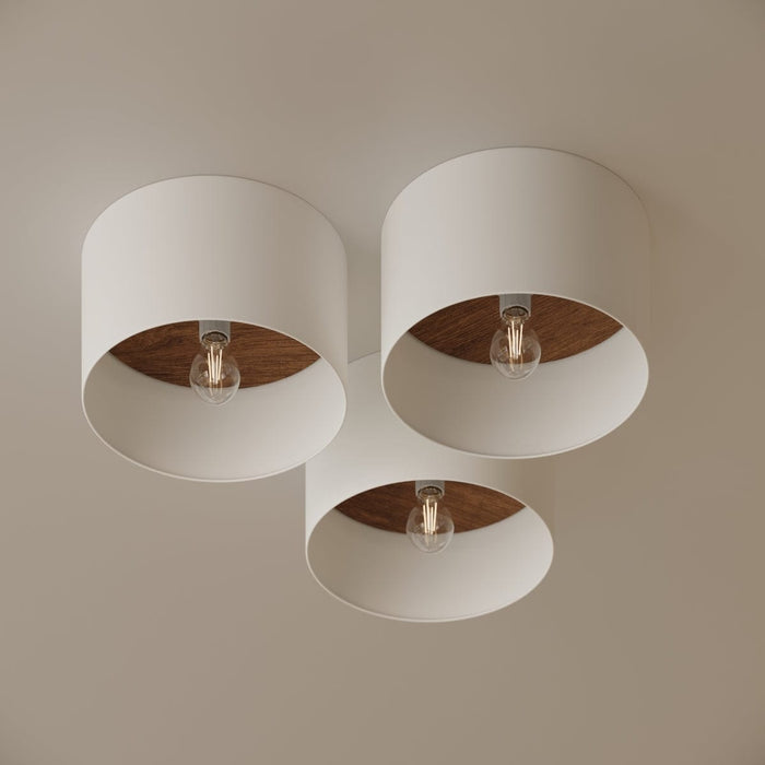 Ceiling lamp TELESTO white/dark brown Sollux Lighting SL.1392