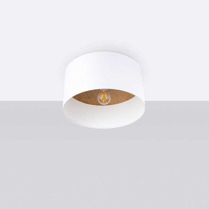 Ceiling lamp TELESTO white/light brown Sollux Lighting SL.1393