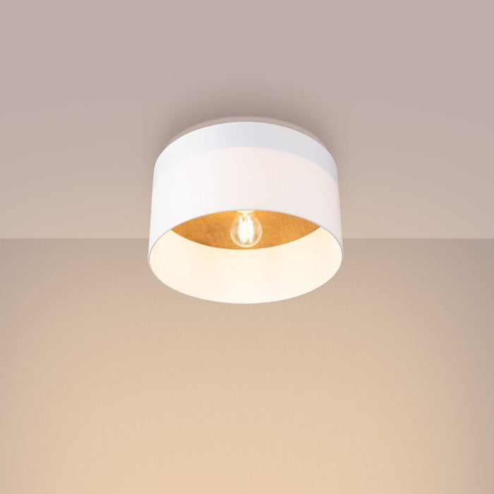 Ceiling lamp TELESTO white/light brown Sollux Lighting SL.1393