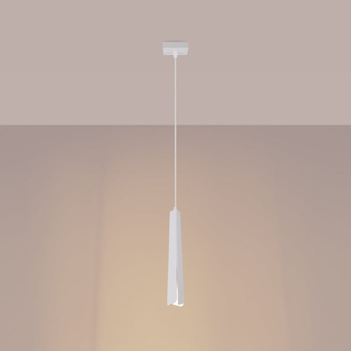 Pendant lamp PRYSM 1 white Sollux Lighting SL.1397