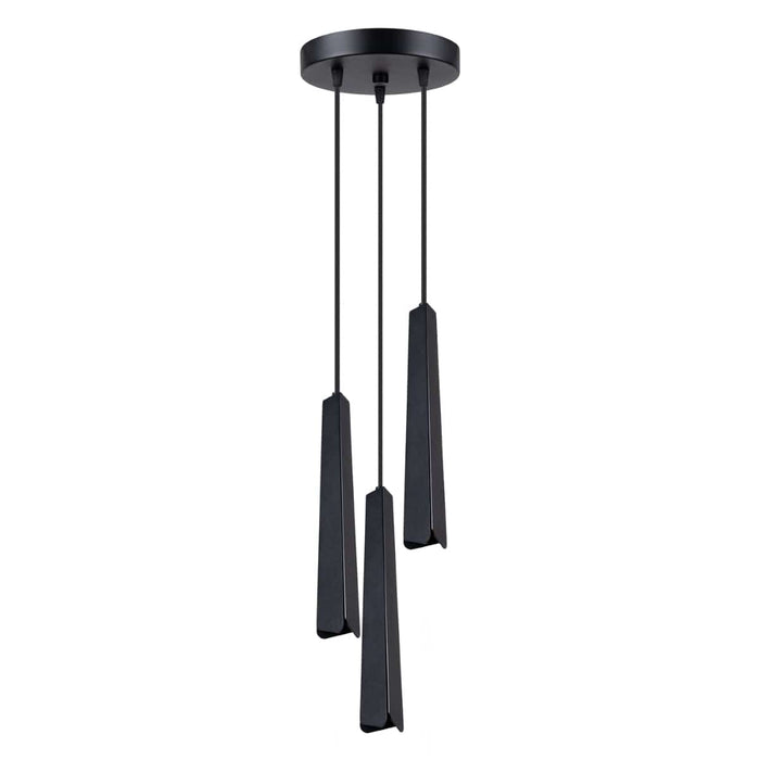 Pendant lamp PRYSM 3P black Sollux Lighting SL.1401