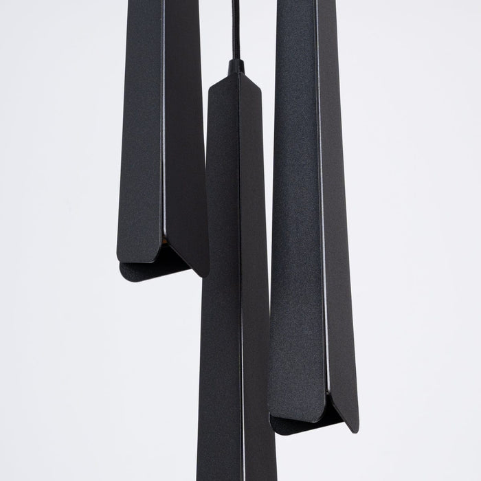 Pendant lamp PRYSM 3P black Sollux Lighting SL.1401