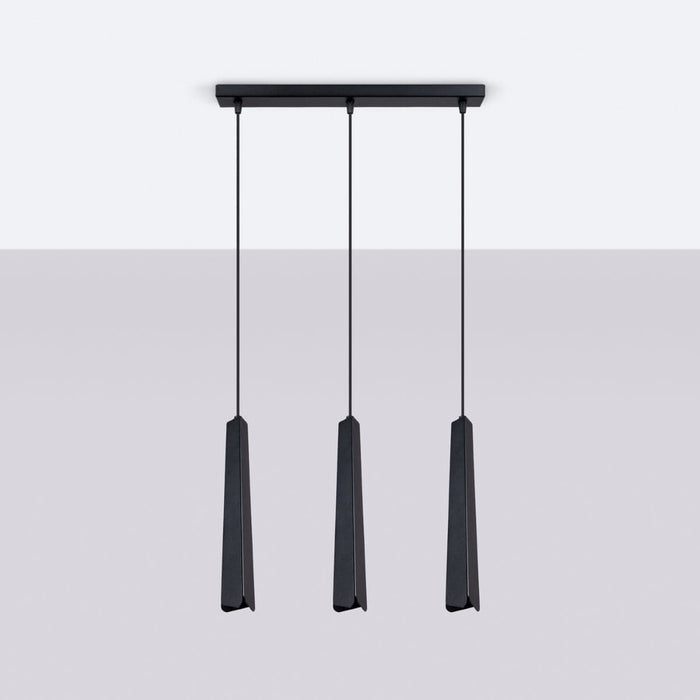 Pendant lamp PRYSM 3L black Sollux Lighting SL.1402