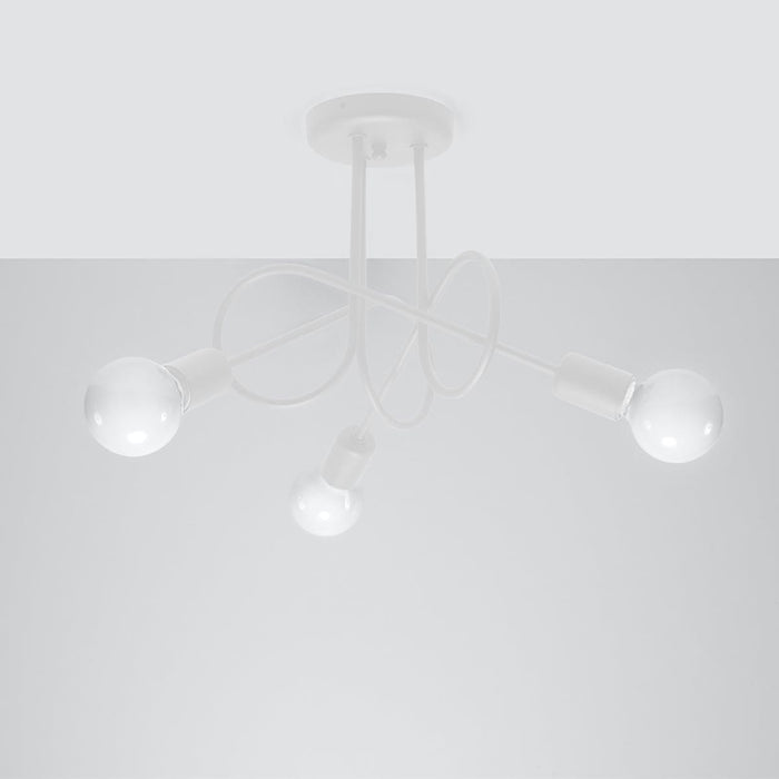 Chandelier LOOP 3 white Sollux Lighting SL.1431