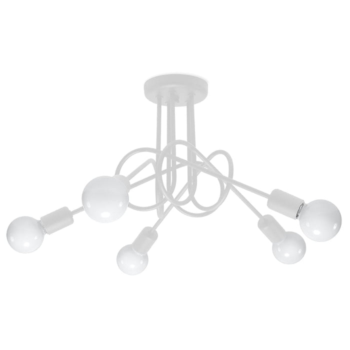 Chandelier LOOP 5 white Sollux Lighting SL.1432