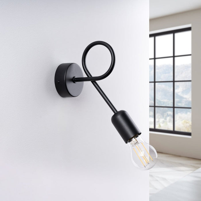 Wall lamp LOOP black Sollux Lighting SL.1433