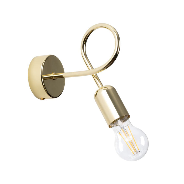 Wall lamp LOOP glossy gold Sollux Lighting SL.1436