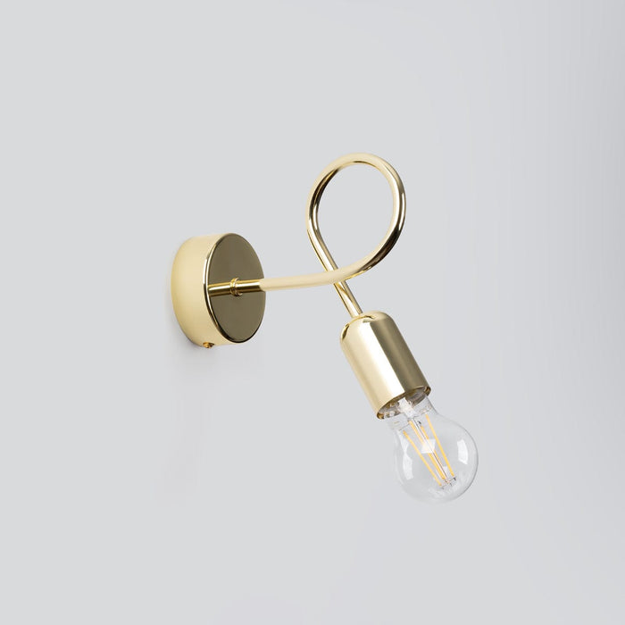 Wall lamp LOOP glossy gold Sollux Lighting SL.1436