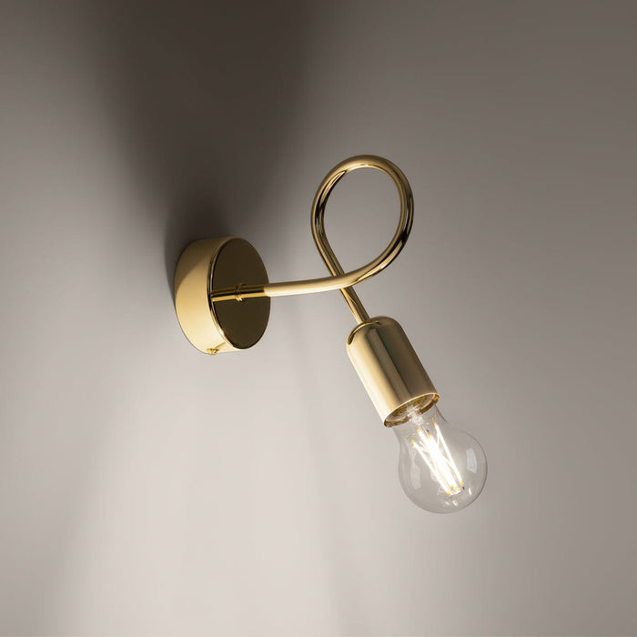 Wall lamp LOOP glossy gold Sollux Lighting SL.1436