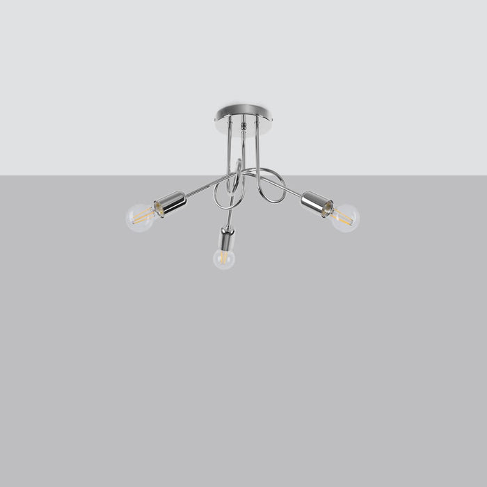 Chandelier LOOP 3 chrome Sollux Lighting SL.1440