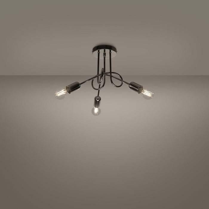 Chandelier LOOP 3 chrome Sollux Lighting SL.1440