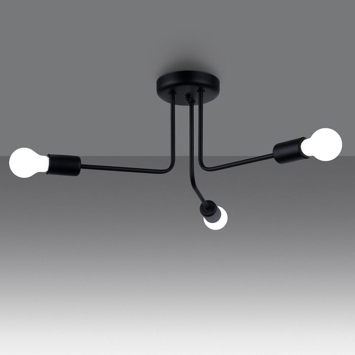 Chandelier NORAH 3 black Sollux Lighting SL.1450