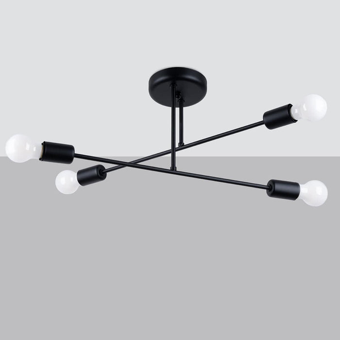 Chandelier NORAH 4 black Sollux Lighting SL.1451