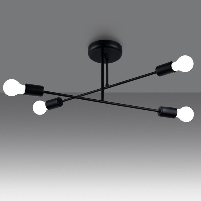 Chandelier NORAH 4 black Sollux Lighting SL.1451