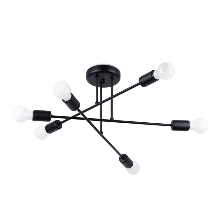 Chandelier NORAH 6R black Sollux Lighting SL.1453