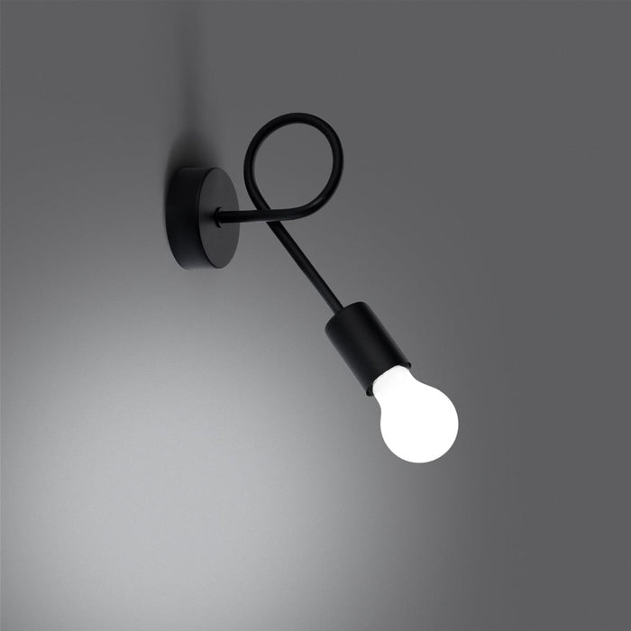 Wall lamp LEVAR black Sollux Lighting SL.1454