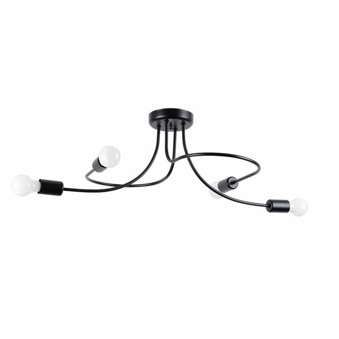 Chandelier LEVAR 4 black Sollux Lighting SL.1455