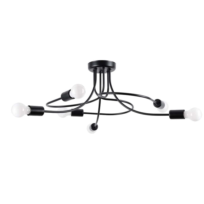 Chandelier LEVAR 6 black Sollux Lighting SL.1456