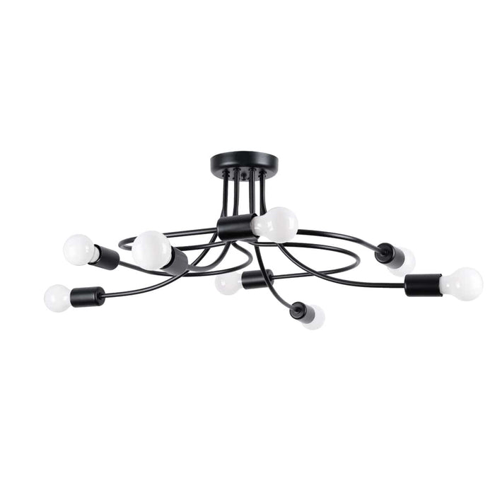 Chandelier LEVAR 8 black Sollux Lighting SL.1457