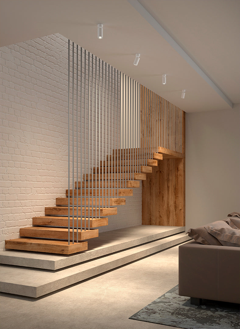 15-6282-14-ML, SPOTLIGHT ATOM SURFACE Ø75 120V 14.3W LED WARM-WHITE 3000K CRI 92 21.8º Dimmable , White