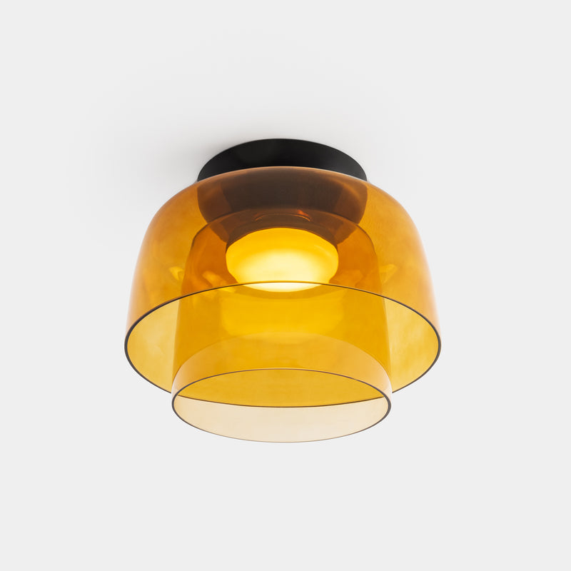 Levels Ceiling 2 Bodies Ø320mm + Ø220mm Surface Ceiling Light | 28.0W 2700K CRI92 Phase Cut | Black | 15-A134-05-15