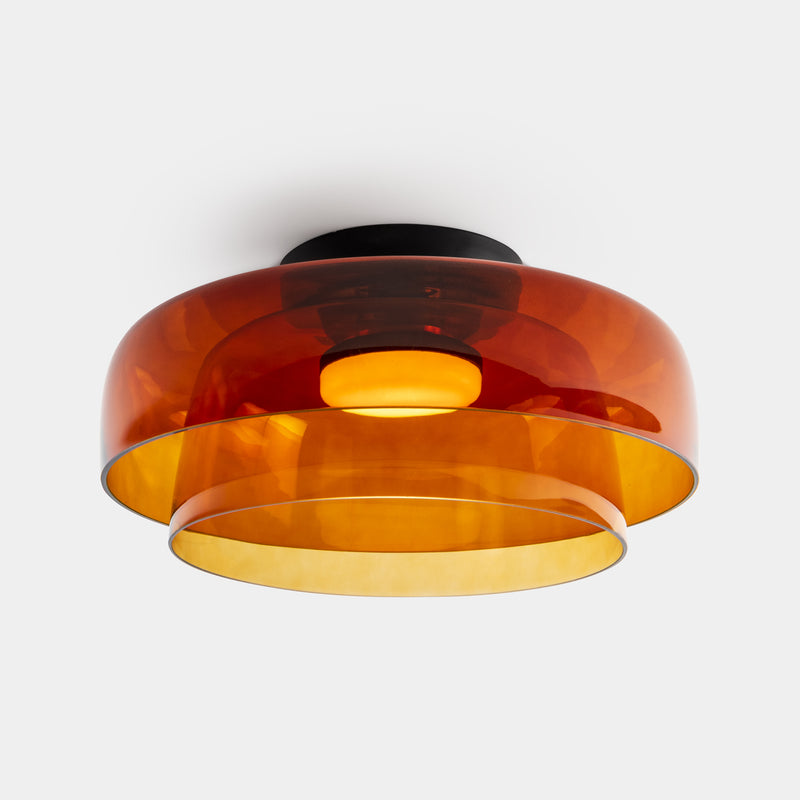 Levels Ceiling 2 Bodies Ø420mm + Ø320mm Surface Ceiling Light | 28.0W 2700K CRI92 Phase Cut | Black | 15-A135-05-15