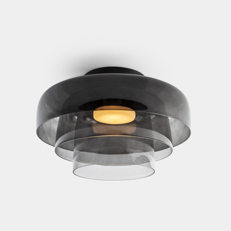 Levels Ceiling 3 Bodies Ø420mm + Ø320mm + Ø220mm Surface Ceiling Light | 28.0W 2700K CRI92 Phase Cut | Black | 15-A136-05-12