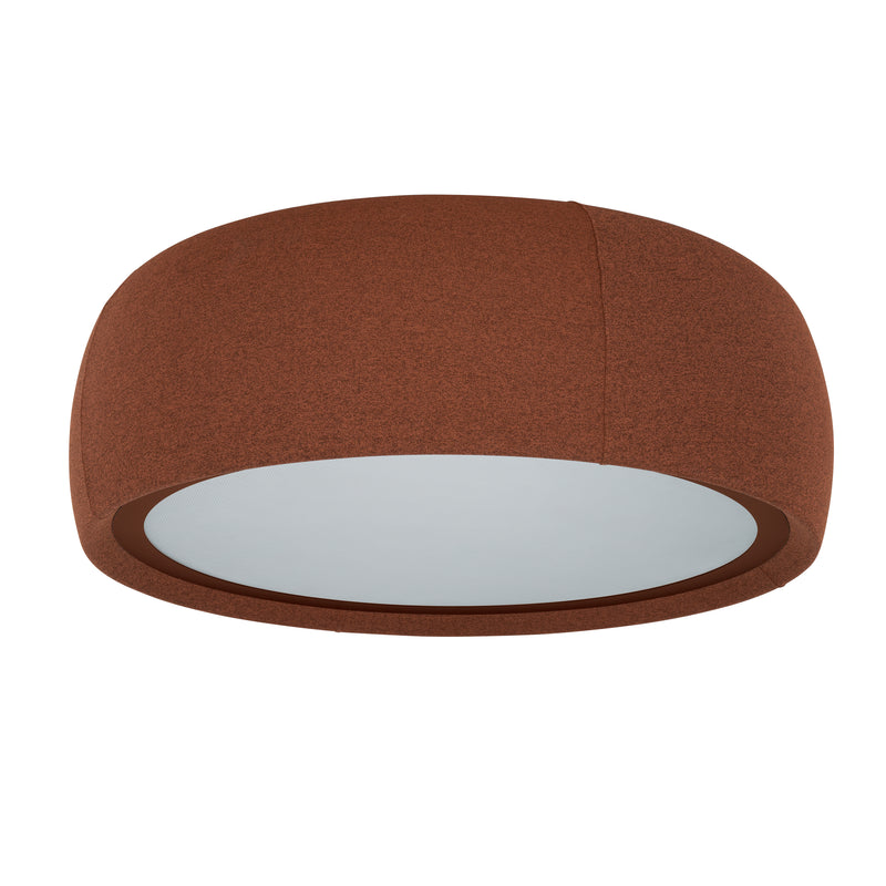 Gong Microprisma Ø1000 Surface Ceiling Light | 40.0W 4000K CRI92 Phase Cut | Mahogany Brown | 15-A342-W1-L1