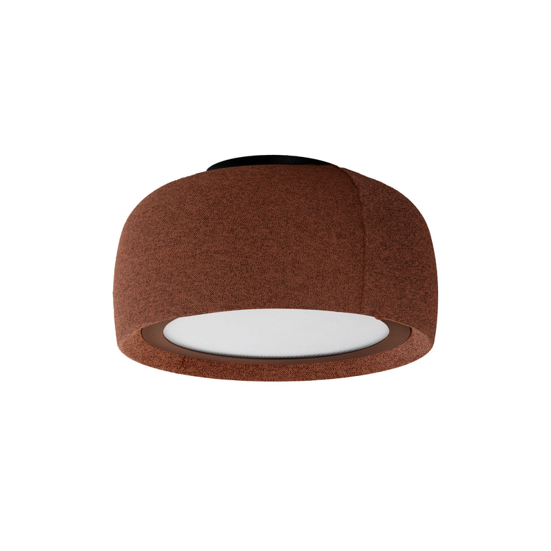 Gong Microprisma Ø340 Surface Ceiling Light | 18.7W 4000K CRI92 Phase Cut | Mahogany Brown | 15-A354-W1-L1