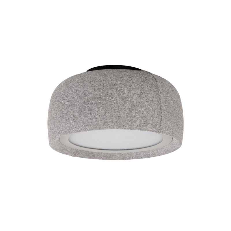 Gong Microprisma Ø340 Surface Ceiling Light | 18.7W 4000K CRI92 DALI-2 / Push | Silk Gray | 15-A355-FB-FA