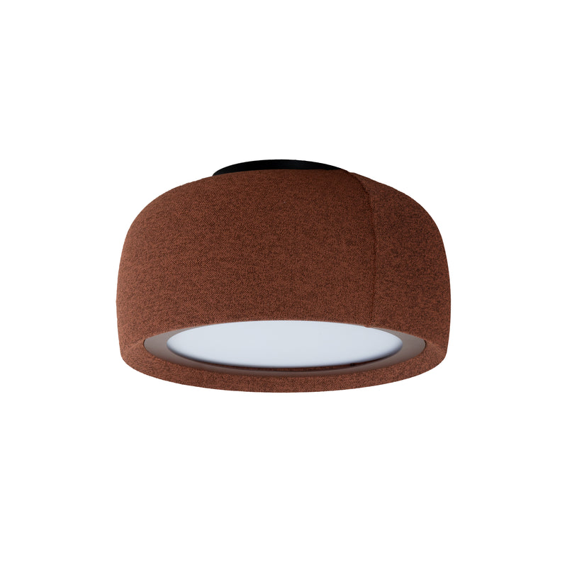 Gong Opal Ø340 Surface Ceiling Light | 18.7W 4000K CRI92 Phase Cut | Mahogany Brown | 15-A360-W1-L1