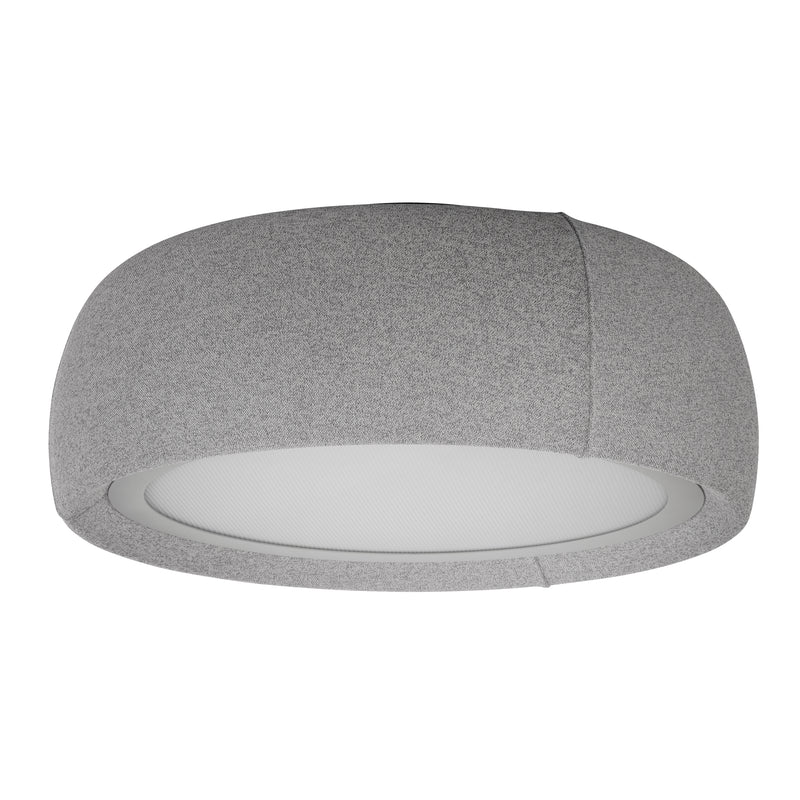 Gong Microprisma Ø600 Surface Ceiling Light | 36.5W 2700K CRI92 DALI-2 / Push | Silk Gray | 15-A366-FB-FA