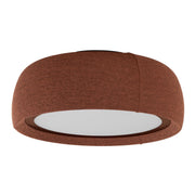 Gong Microprisma Ø600 Surface Ceiling Light | 36.5W 3000K CRI92 DALI-2 / Push | Mahogany Brown | 15-A367-W1-L1