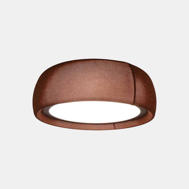 Gong Opal Ø600 Surface Ceiling Light | 36.5W 2700K CRI92 DALI-2 / Push | Mahogany Brown | 15-A369-W1-L1